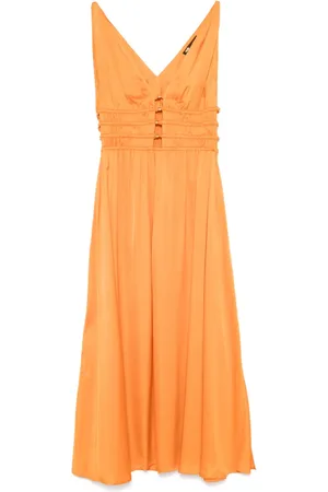 Maje Midikleid mit V-Ausschnitt