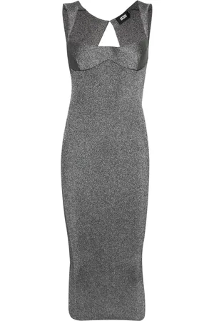 GCDS Maxikleid mit Lurex