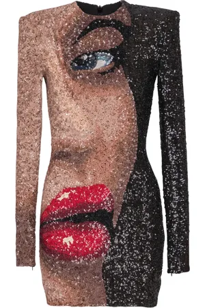 Balmain Partial Face Minikleid