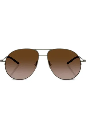 Moncler Sonnenbrille mit rundem Gestell