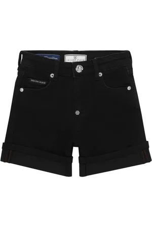 Philipp Plein Cuff Jeans-Shorts