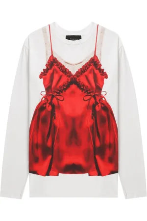 Simone Rocha Negligee T-Shirt mit Print