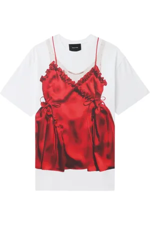 Simone Rocha Negligee T-Shirt mit Print