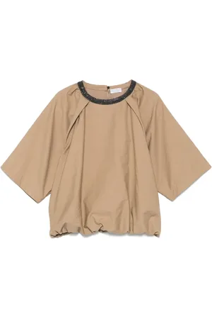 Brunello Cucinelli Monili Bluse mit Kettendetail