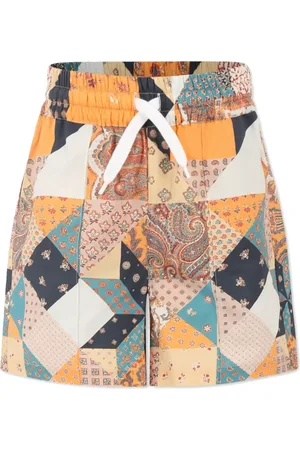 Etro Shorts mit Patchwork-Print