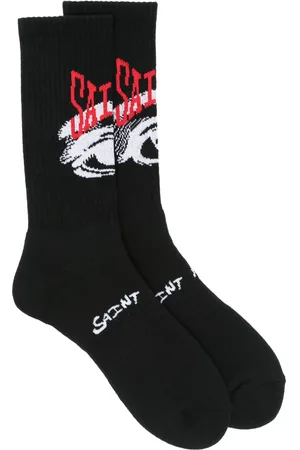 SAINT MXXXXXX Socken mit Intarsien-Logo