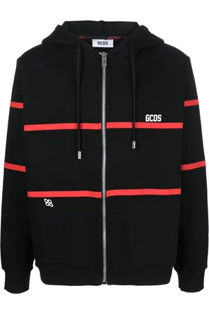 GCDS Kapuzenjacke mit Streifen