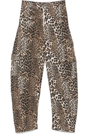 Ganni Hose mit Leoparden-Print