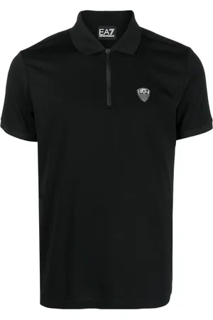EA7 Poloshirt mit Reißverschluss