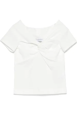 PHILOSOPHY DI LORENZO SERAFINI T-Shirt mit Knotendetail