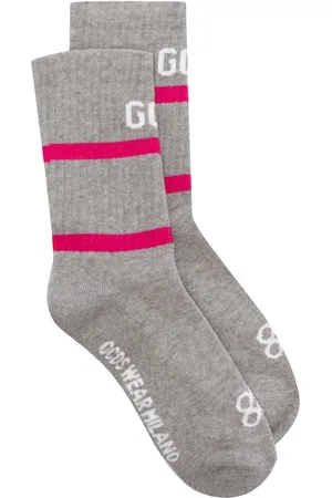 GCDS Gerippte Socken mit Logo