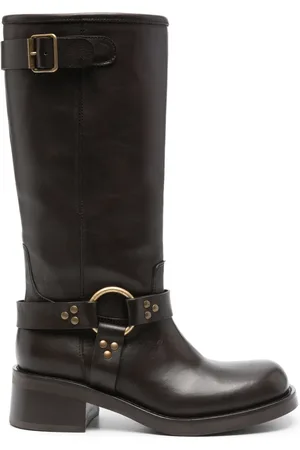 P.A.R.O.S.H. Bikerstiefel mit Nietendetail