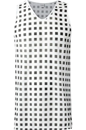 AMIR SLAMA Kariertes Trägershirt