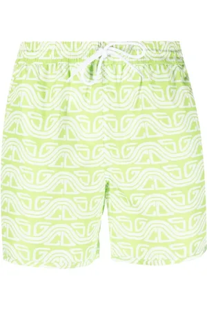 GCDS Badeshorts mit abstraktem Print