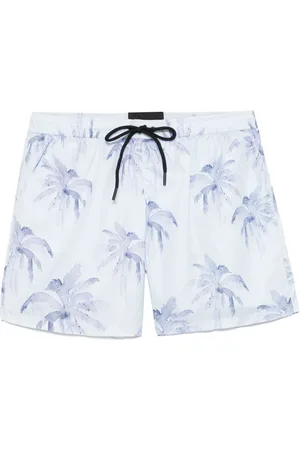 MAUNA KEA Badeshorts mit Palmen-Print