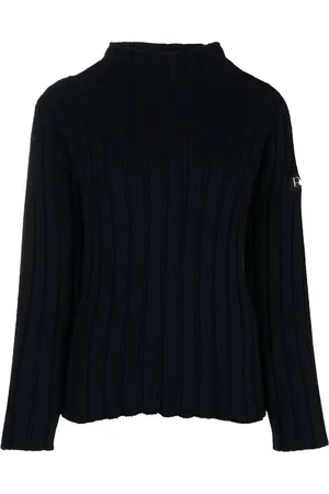 Patou Gerippter Pullover mit Logo-Patch