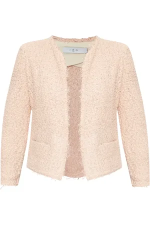 IRO Cropped-Jacke mit Rundhalsausschnitt