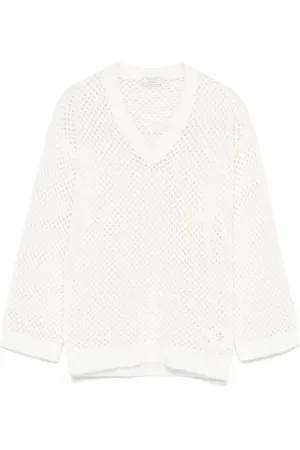 PESERICO SIGN Pullover mit Lochstrickmuster