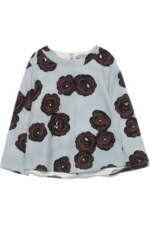 Luisa Cerano Bluse mit Blumen-Print