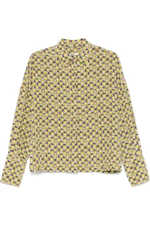 ODEEH Bluse mit grafischem Print