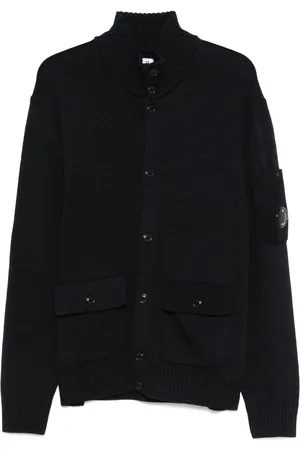C.P. Company Cardigan mit Linsen-Detail