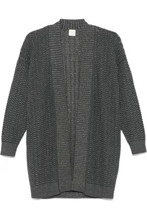 ELEVENTY Cardigan in Metallic-Optik