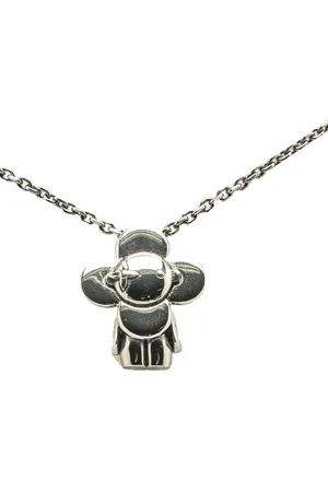 LOUIS VUITTON 2022 Ruthenium Vivienne Halskette aus Messing mit Anhänger