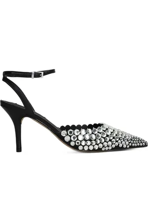 Werner Slingback-Pumps mit Kristallen