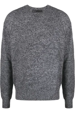 Neil Barrett Melierter Pullover mit Cut-Out