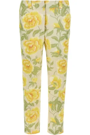 Kenzo Hose mit Pfingstrosen-Print