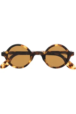 MOSCOT Runde Sonnenbrille in Schildpattoptik