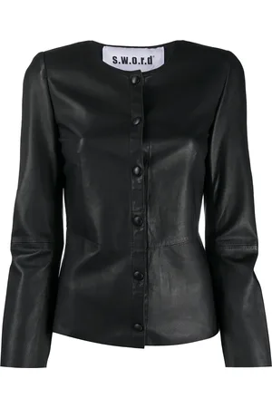 s.w.o.r.d 6.6.44 Lederjacke ohne Kragen