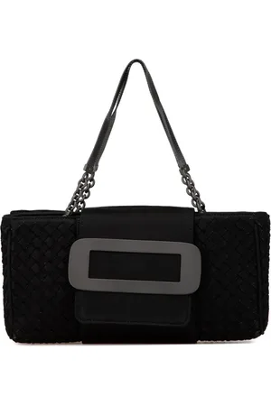 Bottega Veneta 2012-2024 Intrecciato Buckle Flap Handtasche aus Canvas