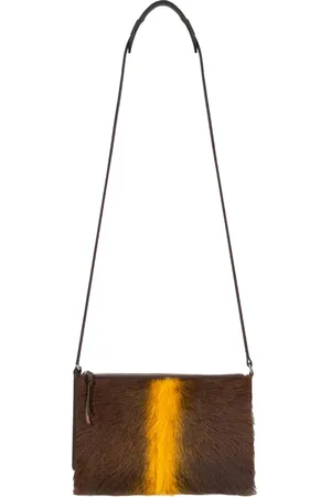 DRIES VAN NOTEN Schultertasche aus Wildleder