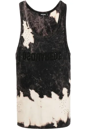 Dsquared2 Trägershirt mit Bleach-Effekt