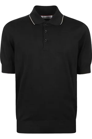 Brunello Cucinelli Fein gestricktes Poloshirt
