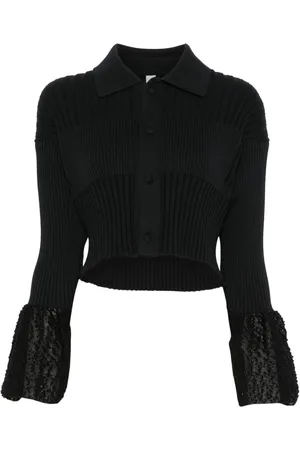 CFCL Fluted Ornament Cropped-Cardigan