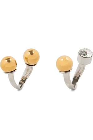 DRIES VAN NOTEN Offene Ringe mit Strassverzierung (2er-Set)