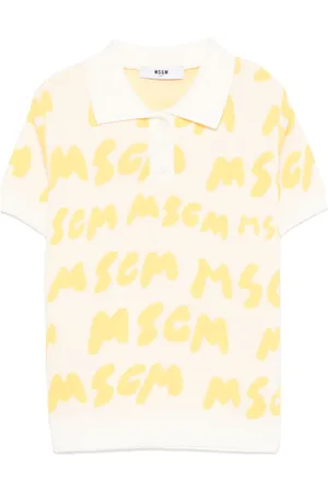 Msgm Poloshirt mit Jacquard-Logo
