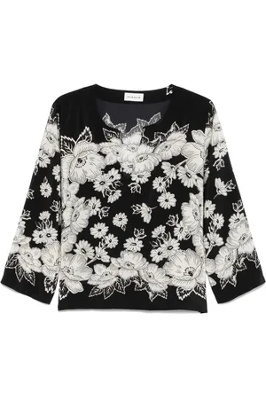 P.A.R.O.S.H. Bluse mit Blumen-Print