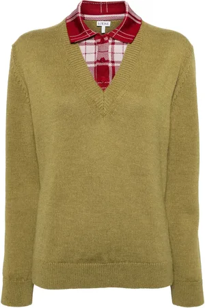Loewe Strickpullover im Layering-Look