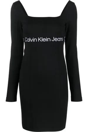 Calvin Klein Minikleid mit Logo-Streifen