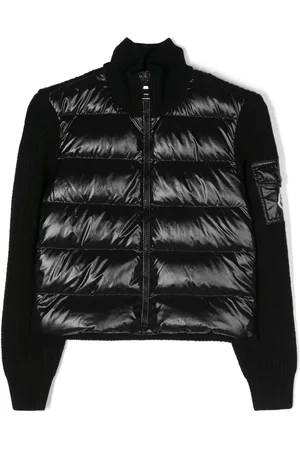 Moncler Daunenjacke mit Logo-Patch
