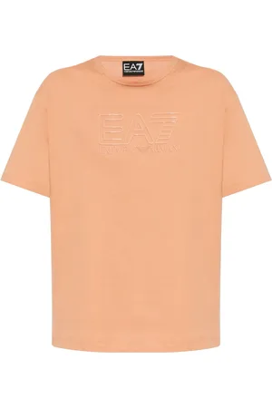 EA7 T-Shirt mit Logo-Prägung