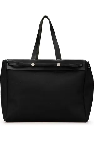 Hermès 2002 Toile Herbag Cabas MM Tote Bag