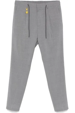 Manuel Ritz Hose mit Faltendetail