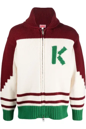 Kenzo Cardigan mit Intarsien-Blume