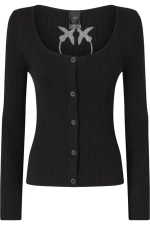 Pinko Gerippter Cropped-Cardigan