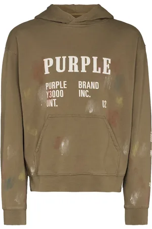Purple Brand Hoodie mit Logo-Print