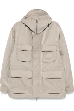 Emporio Armani Military-Jacke mit Logo-Patch
